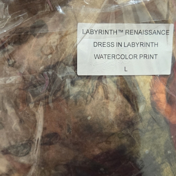 Labyrinth Renaissance Artwork Dress - Micheline Pitt SZ Large - Picture 3 of 3